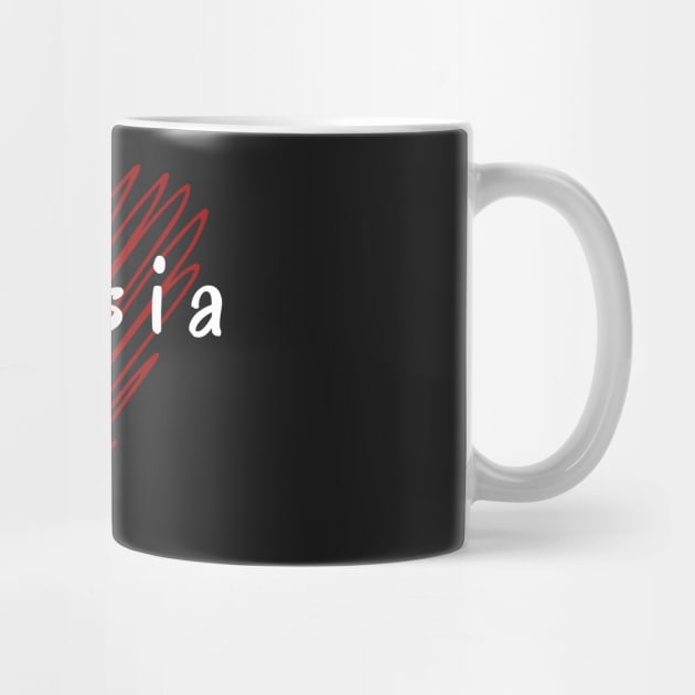 I love Russia, Russia flag by eka123